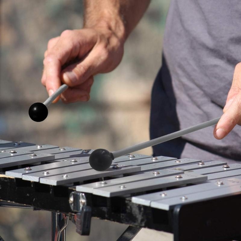Musical Instrument Marimba - 1 Paar Doppelkopf-Marimbaschlägel, Musiktastatur, Xylophonschlägel, Musikinstrument,