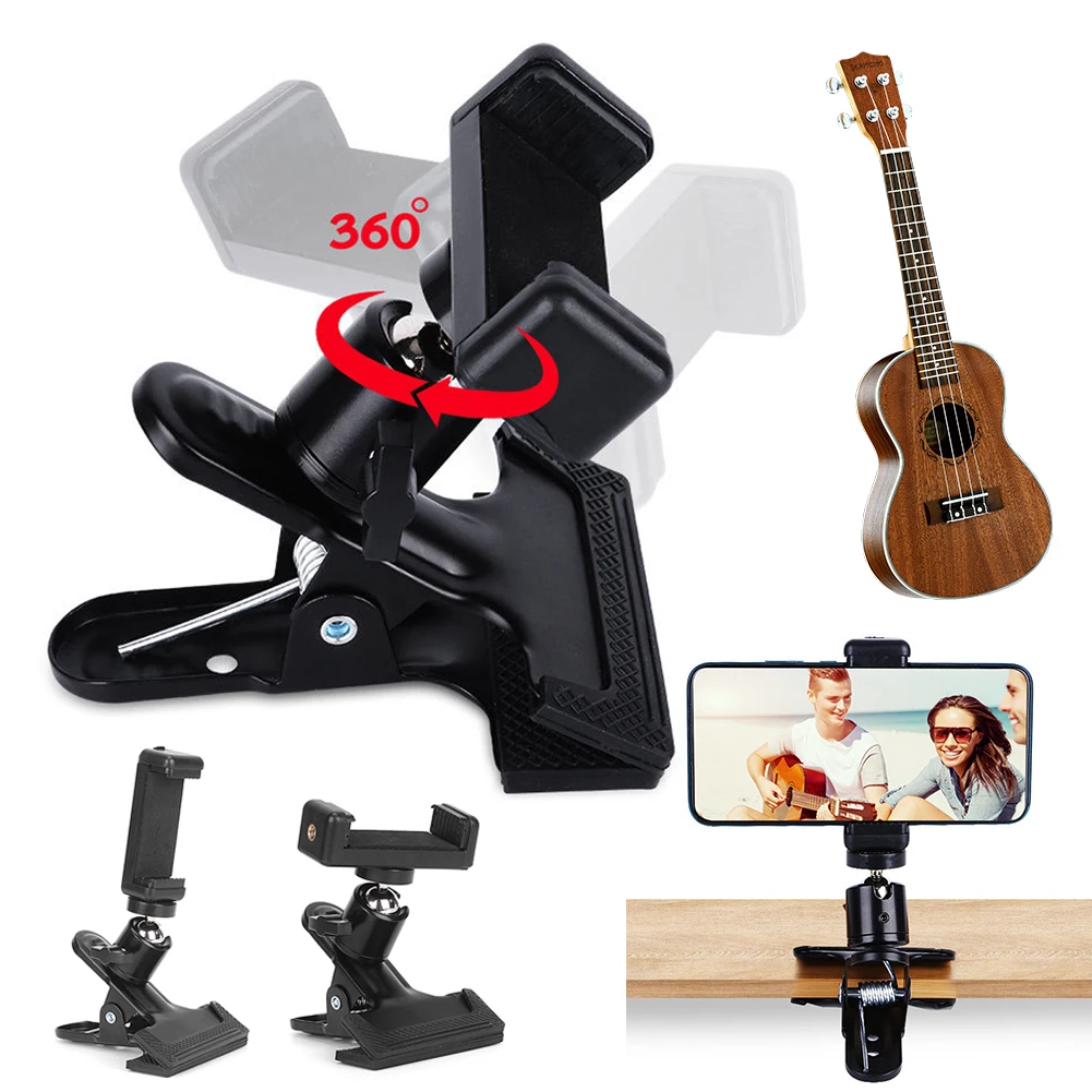 Musical Instrument Videos - 360 ° Rotierbarer Gitarren-Handyhalter für Live-Streaming