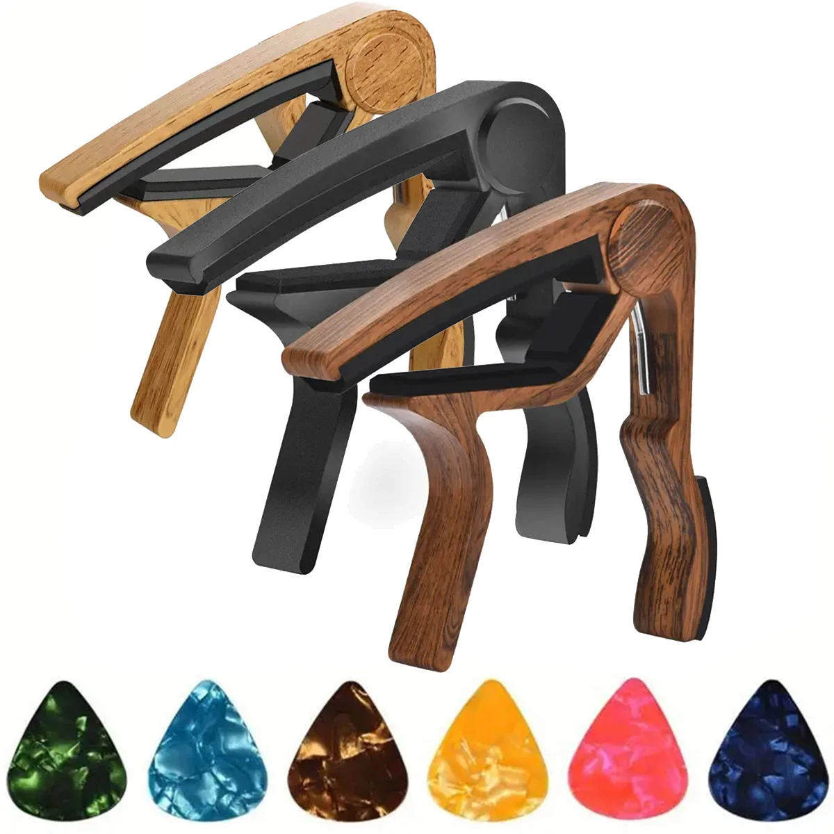 Musical Instrument Ukulele - Hochwertiger Gitarren-Kapodaster aus Zinklegierung mit 5