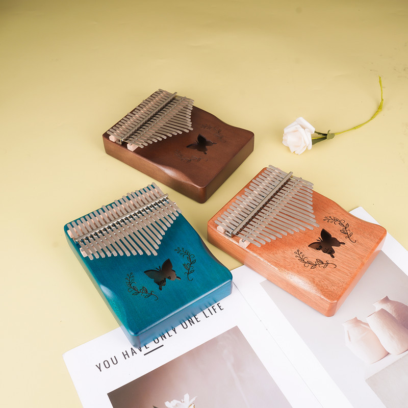 A Musical Instrument With Keys - 17-Tasten Hluru Kalimba Professionelles Daumenklavier mit