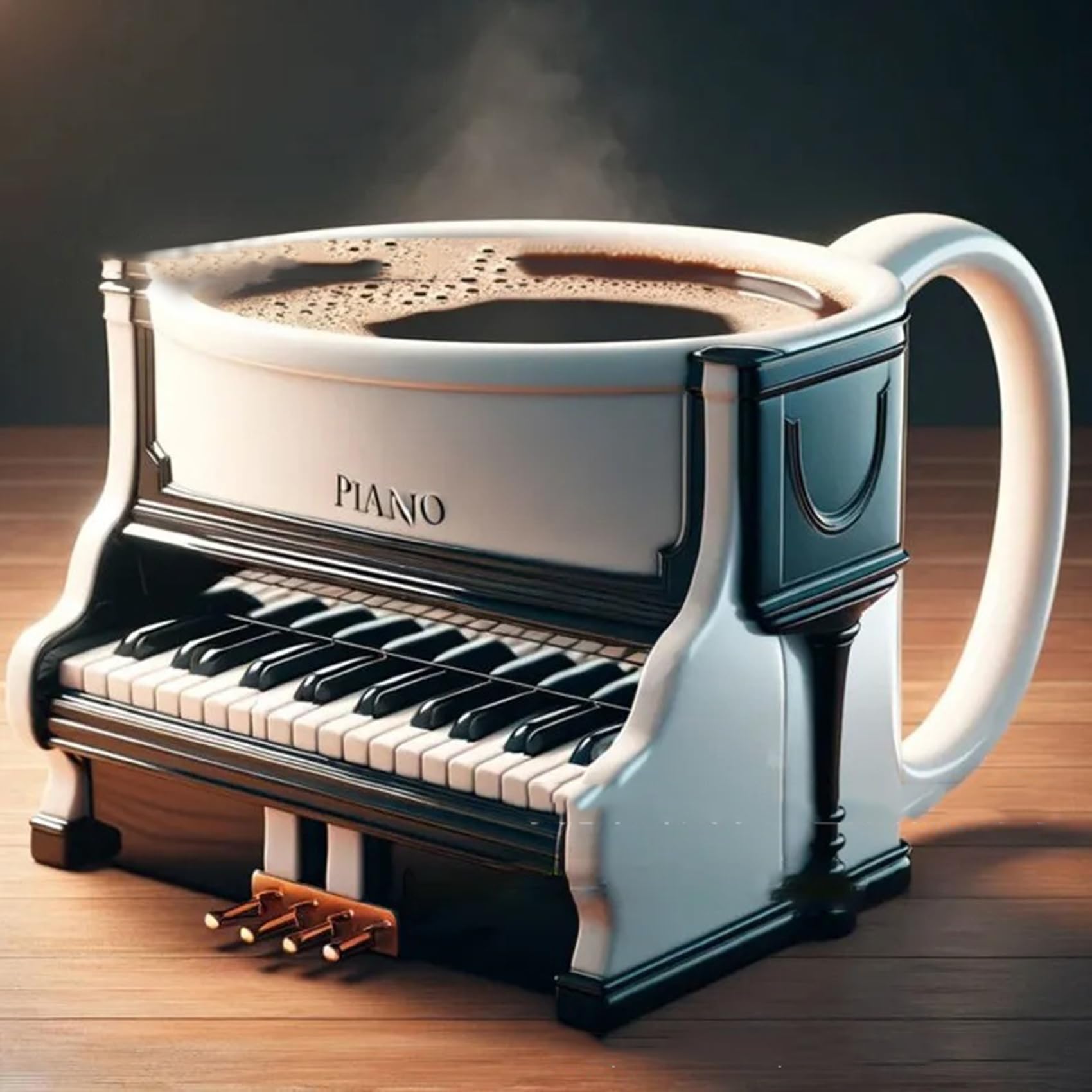 Musical Instrument Like Piano - Neuartige Kaffeetasse für Musikinstrumente, Kaffeetasse mit