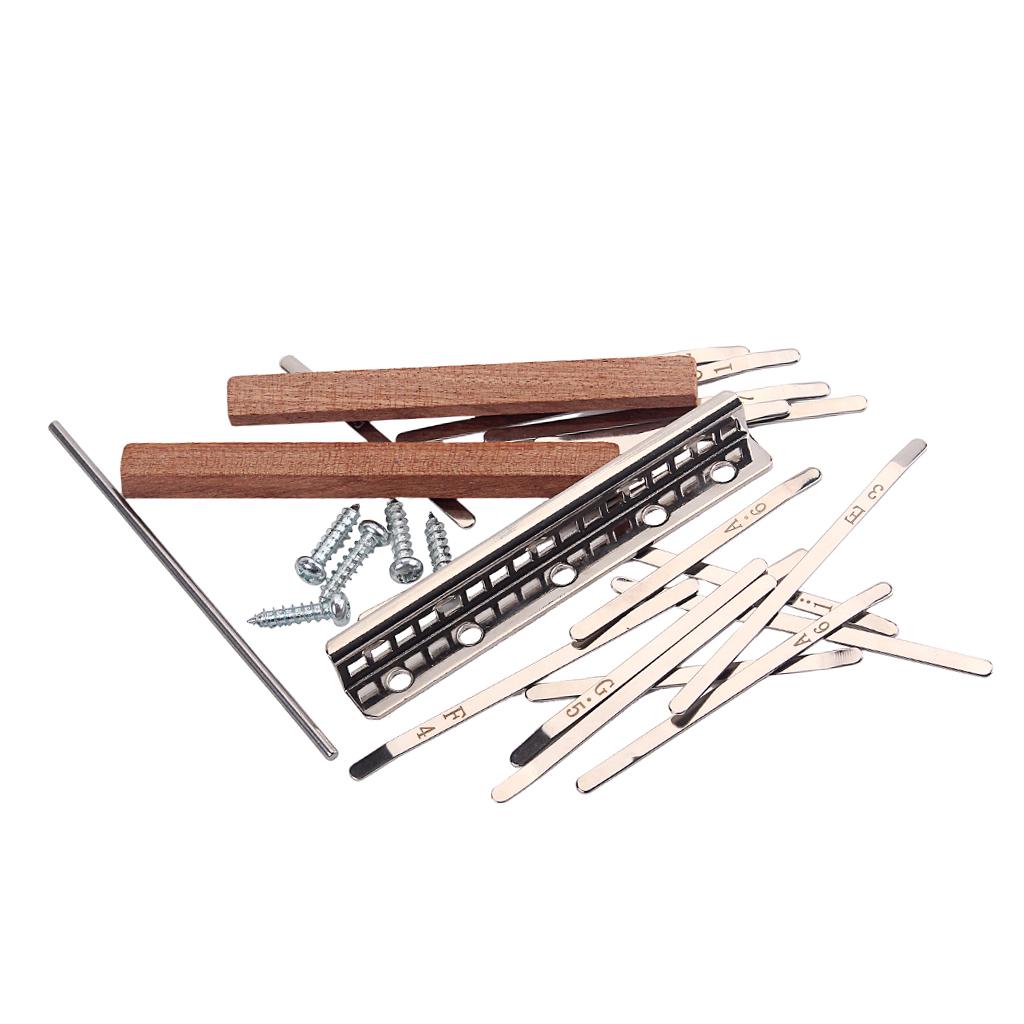 A Musical Instrument With Keys - Kalimba 17 Tasten DIY-Teile-Set Daumenklavier Stahltasten