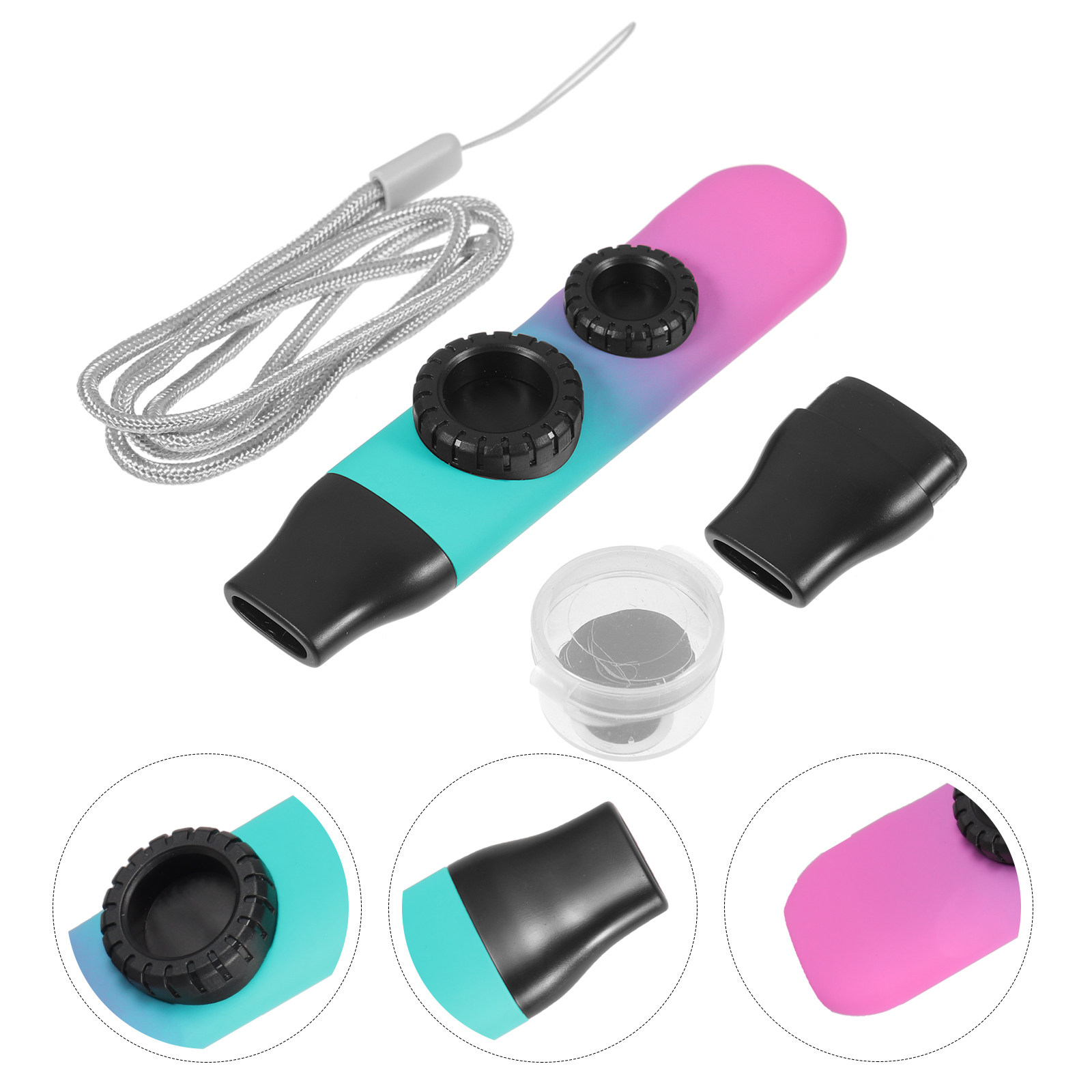 Musical Instrument Ukulele - 1 Set Dual-Hole Kazoo, tragbares Kazoo