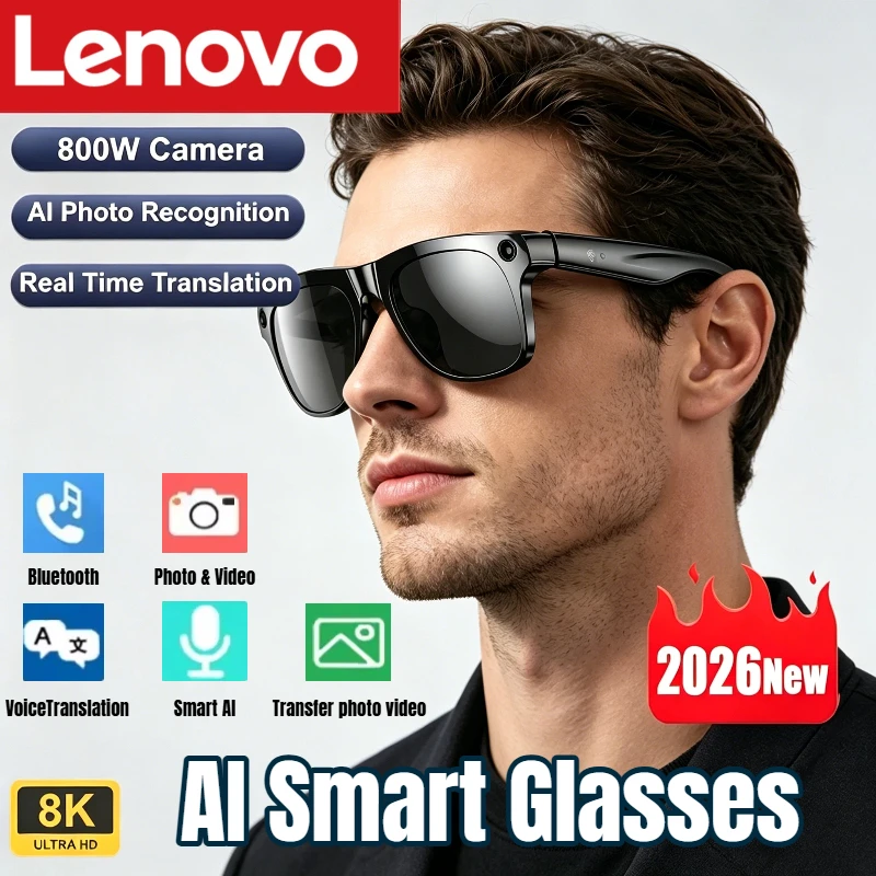 Musical Instrument Japanese - Lenovo KI-Smart-Brille 8K HD Photochromatische Multifunktions-Bluetooth-Anrufbrille