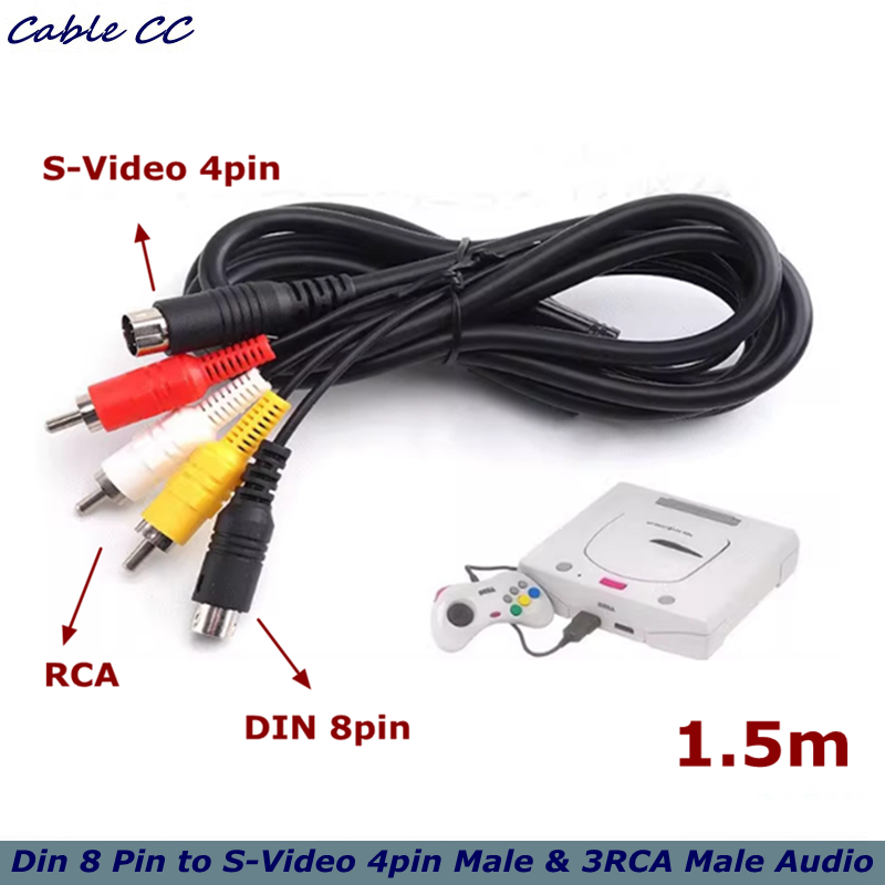 DIN 8-Pin zu S-Video 4-Pin Ste – Musical Instrument Videos Bewertung und Preis