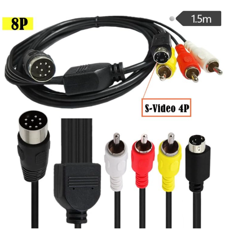 DIN 8-Pin zu S-Video 4-Pin Ste – Musical Instrument Videos Bewertung und Preis