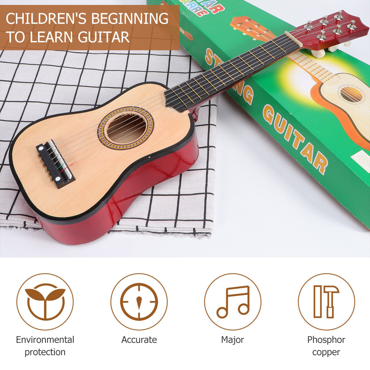 21-Zoll Kinder-Akustikgitarre  – Musical Instrument For Beginners Bewertung und Preis