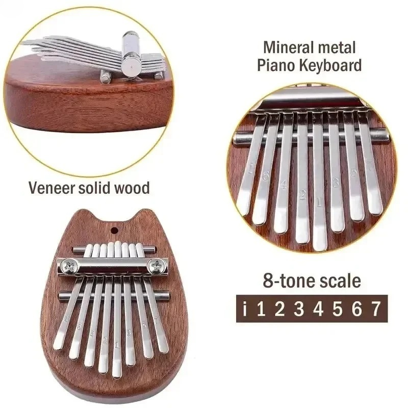 8-Tasten Mini Holz-Kalimba Hoc – Musical Instrument Marimba Bewertung und Preis