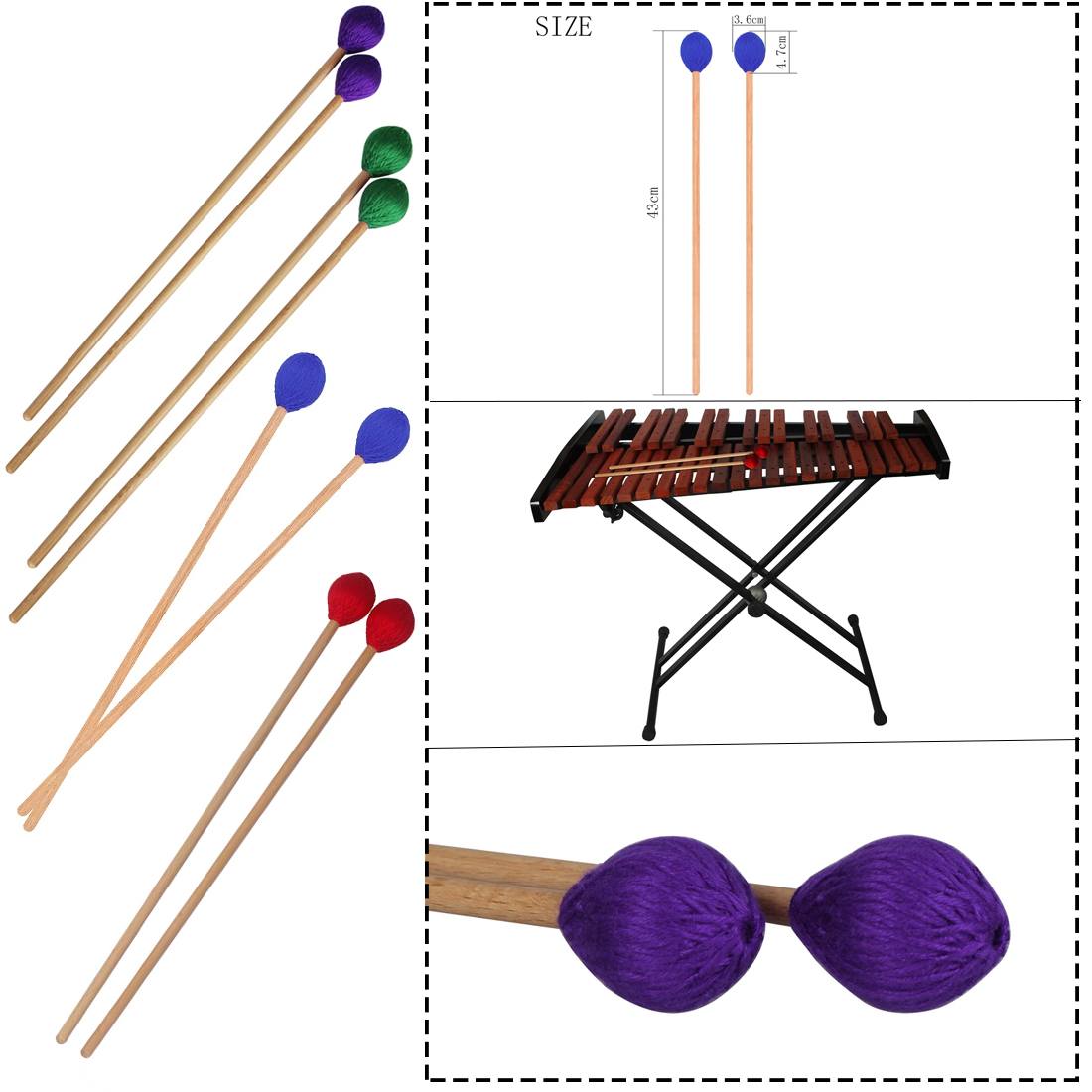 Professionelle Marimba Schläge – Musical Instrument Marimba Bewertung und Preis