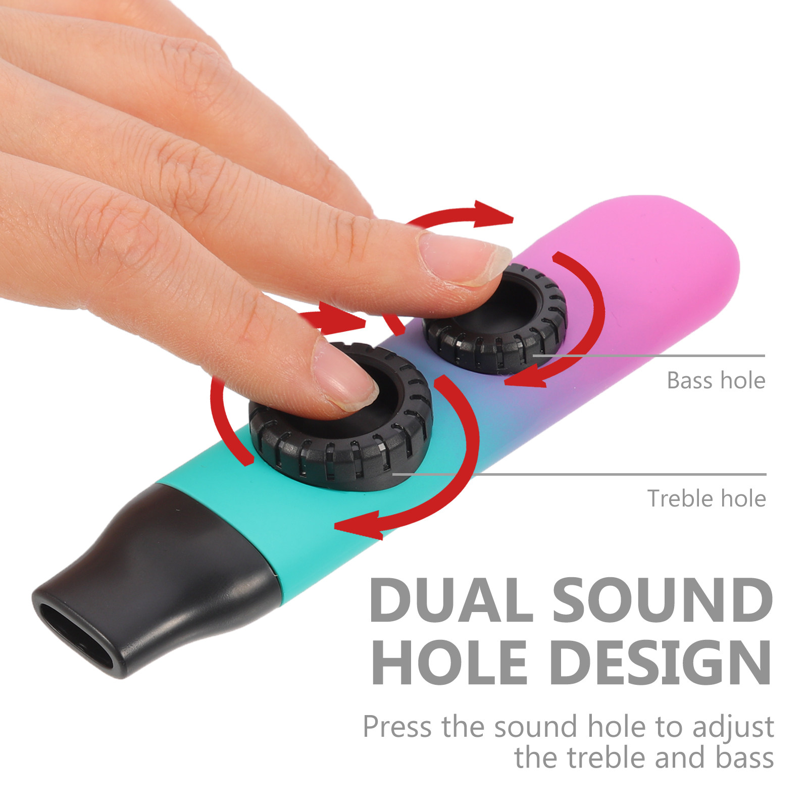 1 Set Dual-Hole Kazoo, tragbar – Musical Instrument Ukulele Bewertung und Preis