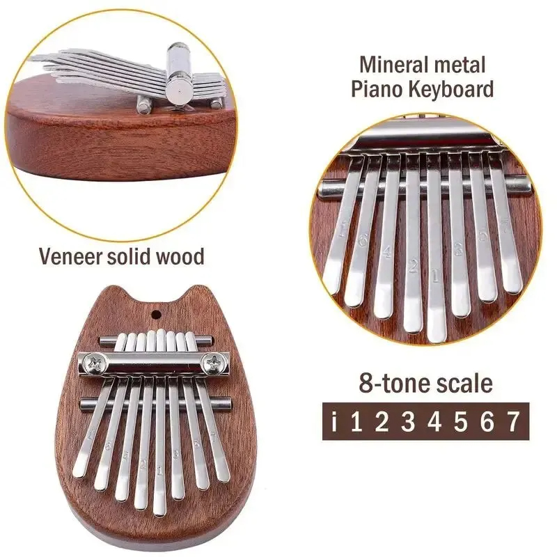 8-Tasten-Mini-Kalimba aus Holz – Musical Instrument Marimba Bewertung und Preis