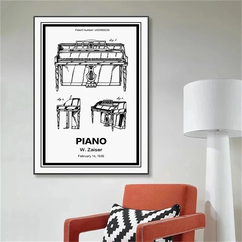 Musikinstrument-Patente Poster – Musical Instrument Videos Bewertung und Preis