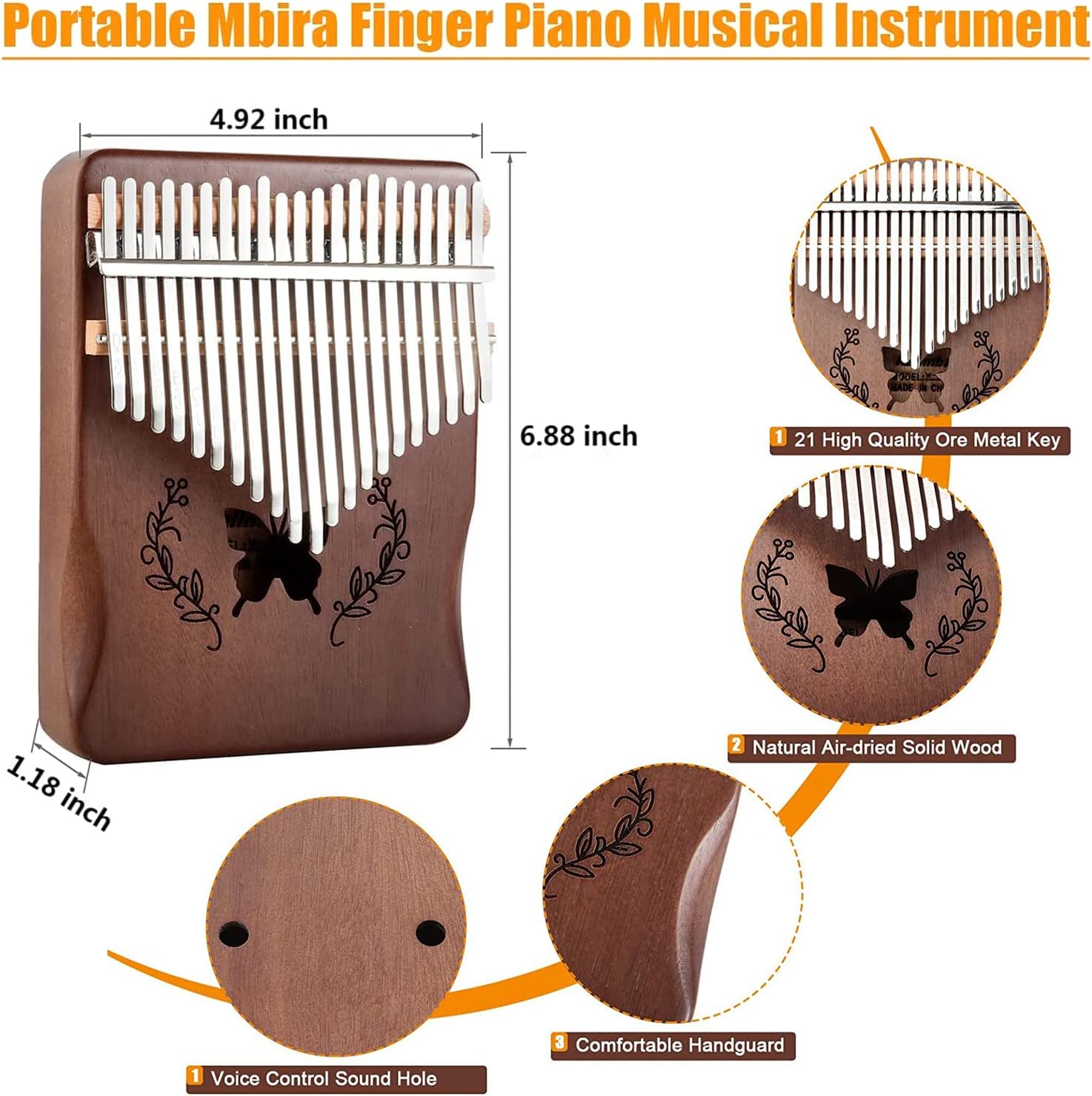 Kalimba 21 Tasten Daumenklavie – A Musical Instrument With Keys Bewertung und Preis